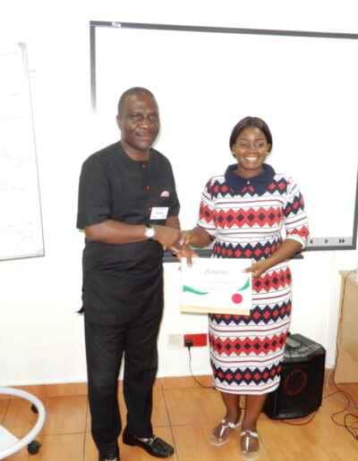 Autusbridge gives certificate to FCMB staff