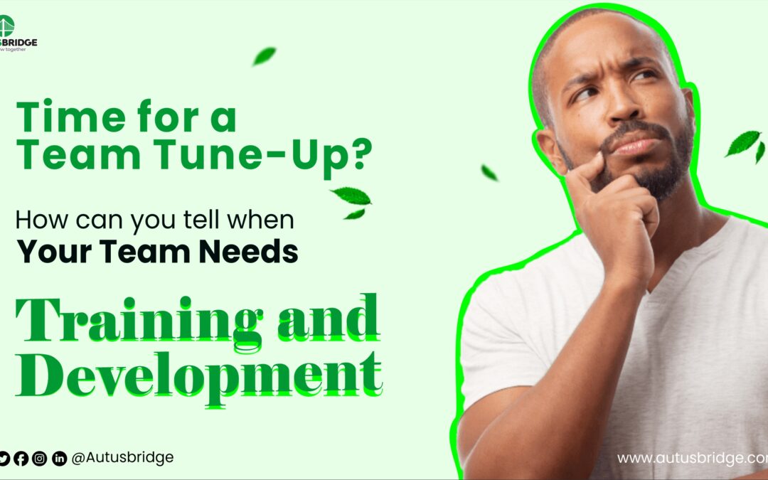 Is it Time for a Team Tune-Up? How to Tell if Your Team Needs Training and Development